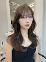 天神美容室&nbsp;【香月指名☆】ミルクティーカラー×マロンブラウン×韓国風巻き