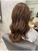透明感ベージュブラウン×大人ゆるウ