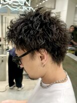 フィフス 渋谷(fifth)&nbsp;メンズスパイキーショートマッシュピンツイストスパイラルパーマ