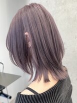 サンクマーケット 渋谷(cinq MARKET)&nbsp;渋谷ダブルカラーミディアムレイヤーラベンダーベージュカラー