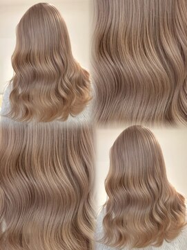 ベレーザ 渋谷(BELEZA) 17441ホワイトブロンドミルクティーグレーブラウン全頭ブリーチ