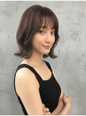 くびれ/レイヤーカット/切りっぱなしボブ/大宮/シースルー/前髪