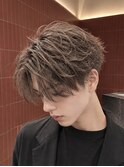 フェザーパーマ42/メンズカット/ニュアンスパーマ/メンズ/眉毛