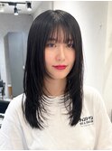 顔周りレイヤーフェイスレイヤー小顔レイヤー レイヤーカット