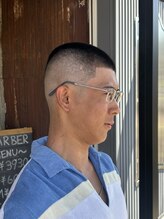 エルエー 大津店(L.A) トップ9mm坊主スキンフェード
