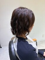 ラポール 蟹江(RAPPORT)&nbsp;【ボブパーマ】乾かすだけでまとまる無造作ウェーブボブ