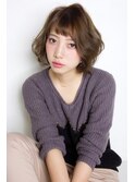 ゆるふわひし形ショートボブ