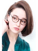 モニカ 西宮北口(Monica)&nbsp;大人かわいい伸ばしかけグレージュナチュラルボブ