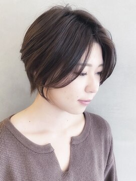 シャンプー 本店(SHAMPOO) 小顔丸みショートボブ