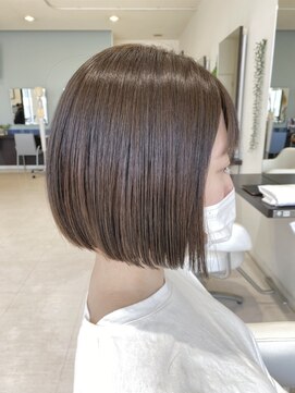 アメイジングヘアー 美沢店(AMAZING HAIR) 【AMAZING HAIR美沢店/五十嵐】前下がりボブ×カーキアッシュ