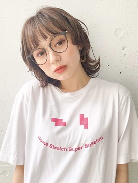 シュリット(schritt) ウルフレイヤー/くびれミディ/マロンベージュ momoko