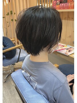 ゼロナナ バイ アフロート(07 by afloat) 【AKIHIRO】マロンベージュAラインボブニュアンスマッシュ