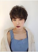浦和ショートヘアショートカット韓国白髪ぼかし白髪染めボブ
