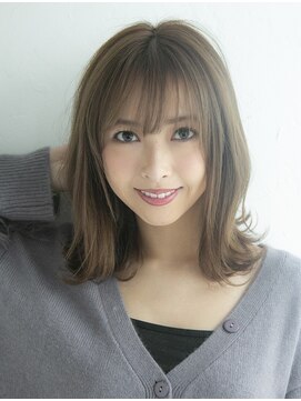 ミエル ヘア 新宿(miel hair) 〈mielhair新宿〉ナチュラル　ニュアンスミディ