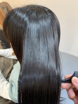 アンクル(ancre)&nbsp;艶髪ストレート×ロング×ブルーブラック×ネオメテオストレート