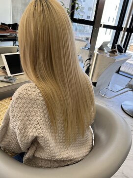 ロンドルーチェ 心斎橋(Lond luce) ダークアッシュ/ミディアムレイヤーカット［髪質改善/縮毛矯正］