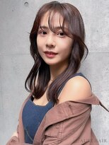 オーブ ヘアー フォール 山形東原町店(AUBE HAIR fall) 20代・30代_顔回りレイヤー_くびれ巻き