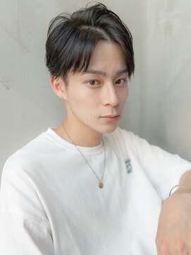 ケアリー 流山おおたかの森(Carelly) ツイストパーマ七三オールバックマッシュウルフスリークショート