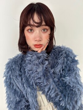 ヌークバイラヴェスト 四日市(neuk by lovest) 前髪パーマでアレンジスタイル/黒髪もかわいい