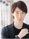 斜めバング×マットブラウンな小顔ウルフショートV北浦和