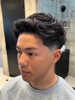 ビンゴ(BINGO)&nbsp;1517黒髪アッシュブラックツーブロック刈り上げ短髪ショート