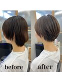 【市井友佳子】イメチェン小顔似合わせカット伸ばしかけショート