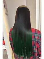 ボックスミコ(Box mico.)&nbsp;推しカラーにおすすめ！グリーンのグラデーションカラー☆