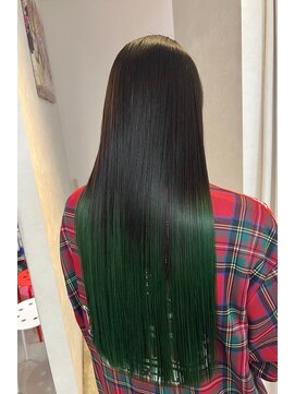 ボックスミコ(Box mico.) 推しカラーにおすすめ!グリーンのグラデーションカラー☆