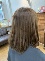 フリー(Free)&nbsp;ツヤ髪さらさらミディアムヘアー・ボブ×オーガニックカラー