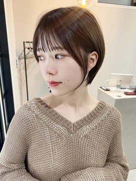 ノウル 中野(NoWL) 【NoWL】ショートボブくびれ丸み小顔フェザーショート/中野