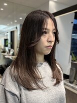 ロンドシエル 横浜(Lond ciel) ワイドバングイメチェン美髪外ハネボブ+レイヤーカット韓国/横浜