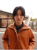メンズボブウルフメンズミディアムレイヤーカットメンズウルフ