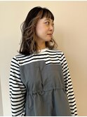 フレーミングカラー×ベージュ