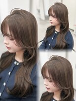 リッカ(LICCA)&nbsp;【RINA】ブリーチ無しダブルカラーミルクティーブラウン