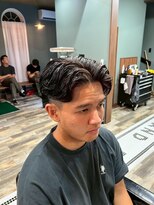 スタンドバーバー 柏(STAND BARBER)&nbsp;サーフカール/スパイキーショート/ブルーブラック
