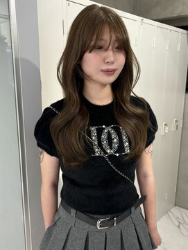 スウィープ(sweep) オリーブグレージュ/ブリーチなしダブルカラー/レイヤーカット