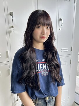 ノートエートル 西金沢(Nought etre) 暗髪スタイル/ツヤ髪スタイル/赤みカラー/wカラー