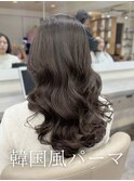 パーマ/パーマスタイル/コテ巻き風パーマ/レイヤーカット