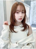 ミディアムレイヤーカット/似合わせカット/川崎109