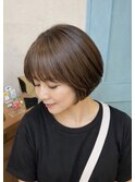 白髪ぼかし×ショートヘア