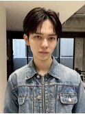刈り上げセンターパートリバースセンターパートニュアンスパーマ