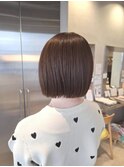 春イメチェン◎くびれボブ×内巻きブラウン