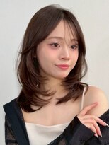 ディーエックス ウエスト(Dxxxx WEST)&nbsp;ミディレイヤーカット［韓国/顔周りカット/イルミナカラー］