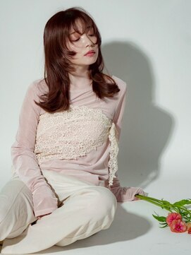 ファルファラ(farfara) 【farfara】顔まわりカット/ハッシュカット/オレンジブラウン