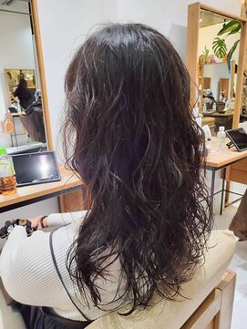 ヘアリゾート粋 リマ 銀座店(lima) 透明感ダークブラウン/ミディアムレイヤー/カール