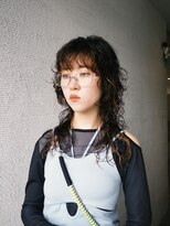 ファンデーション(FOUNDATION)&nbsp;【並木坂】エッジを効かせる。強めカールのハイレイヤーウルフ