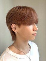 ノラギンザユー(NORA GINZA/U)&nbsp;シースルーマッシュ韓国マッシュ茶髪ワックスなしメンズカラー