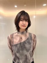 ラランジェ 広島本通り店(LARANJE)&nbsp;小顔見え◎くびれレイヤーショート｜シースルーバング