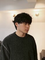 シーンバイラッド ヘルム(SCENE by RAD helm)&nbsp;メンズ清潔感センターパートヘアメンズカットビジネスヘア艶感