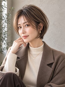 テクライズ 刈谷店(TECHRISE)の写真/オトナ女性に大人気♪髪質改善×白髪ぼかしで叶える、上品な透明感と伸びても綺麗な魅せる大人髪へ◎